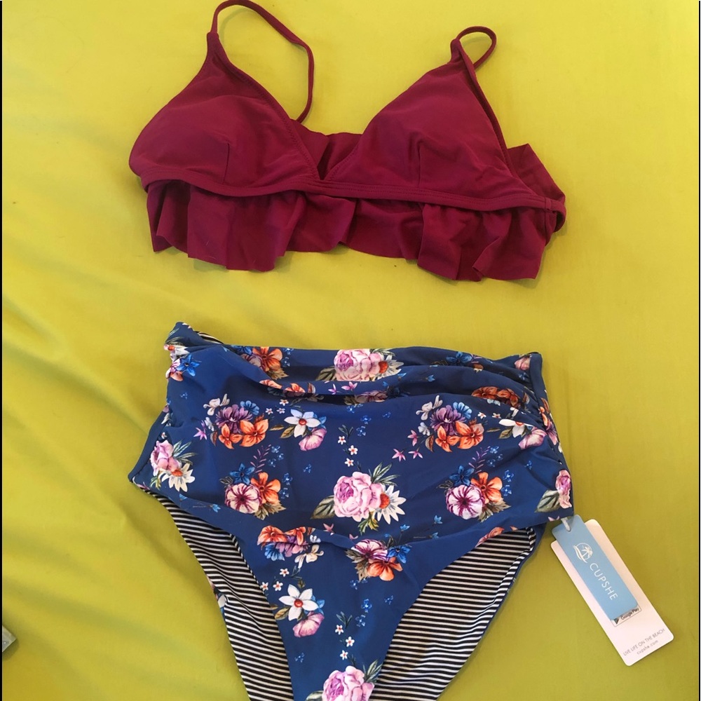 Cupshe-BRAND NEW bikini high rise